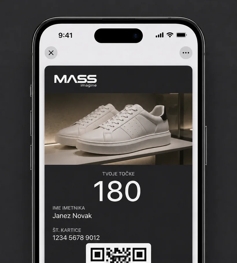 Mass kartica v Apple Wallet